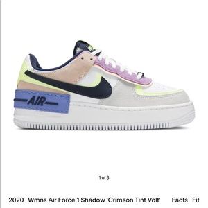 Women’s Nike Air Force 1 Crimson Tint Volt
